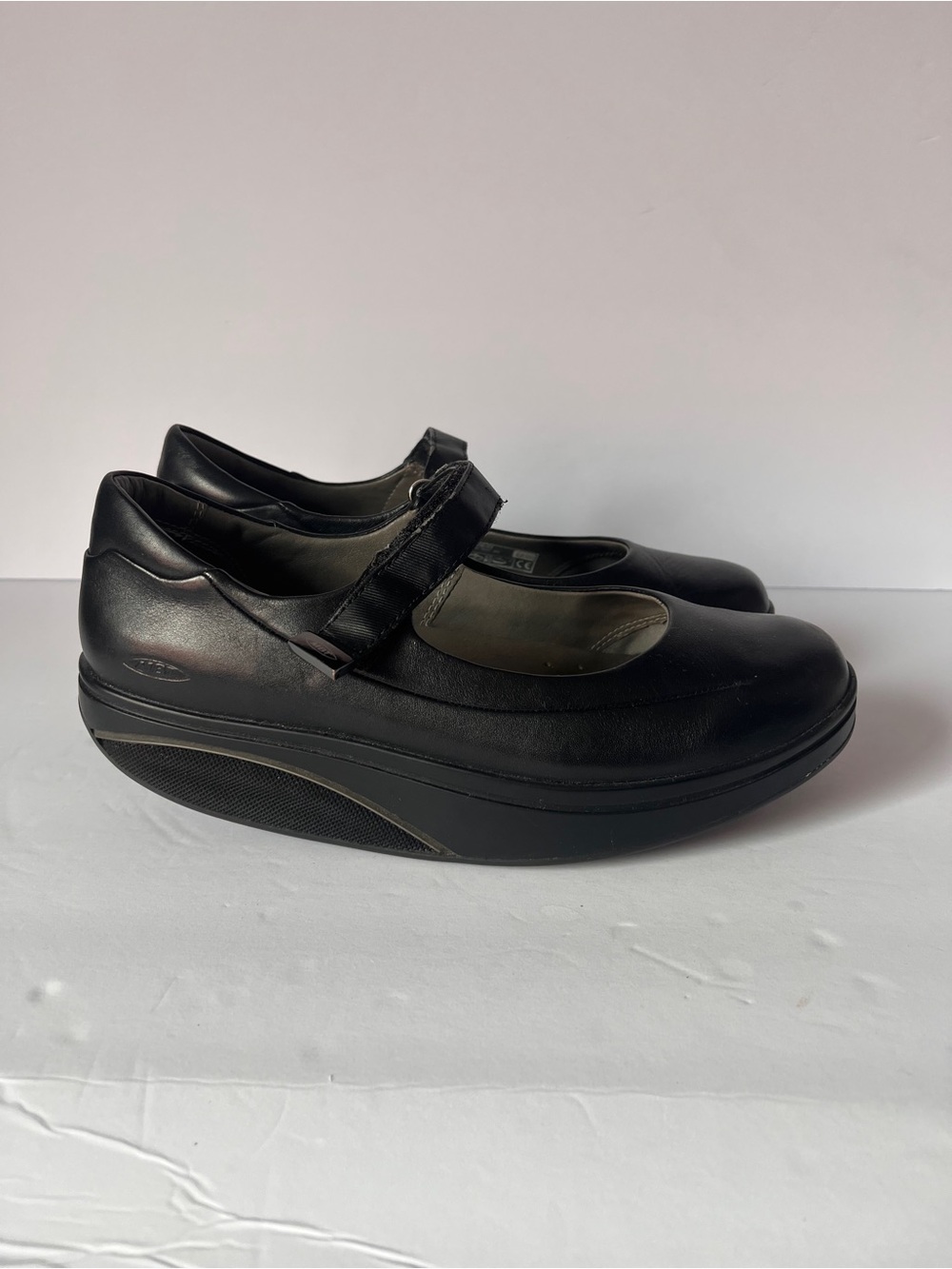 MBT Black Mary Jane Rocker Sole Flats